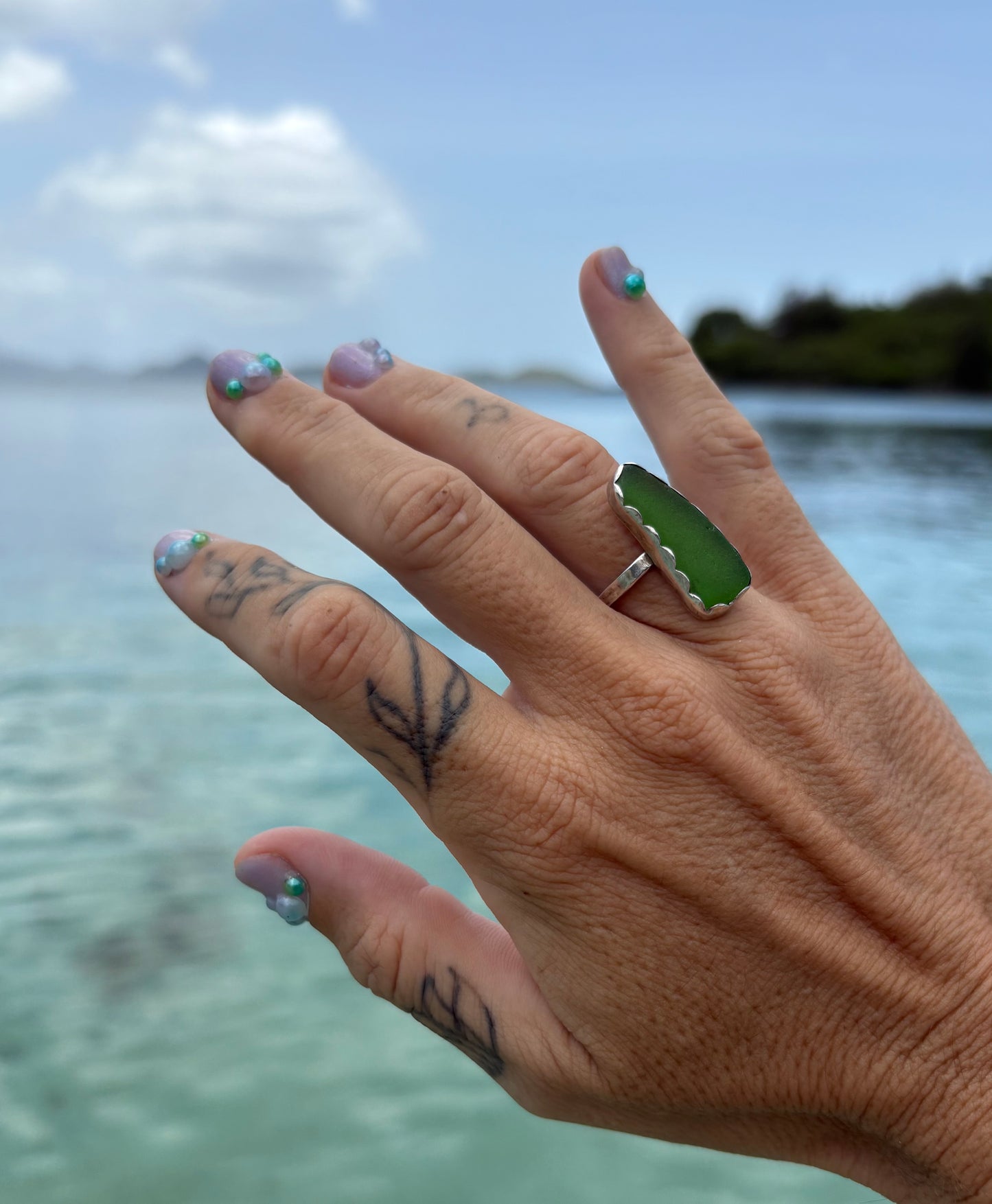 Mermaid Treasure Classic Sea Glass Ring