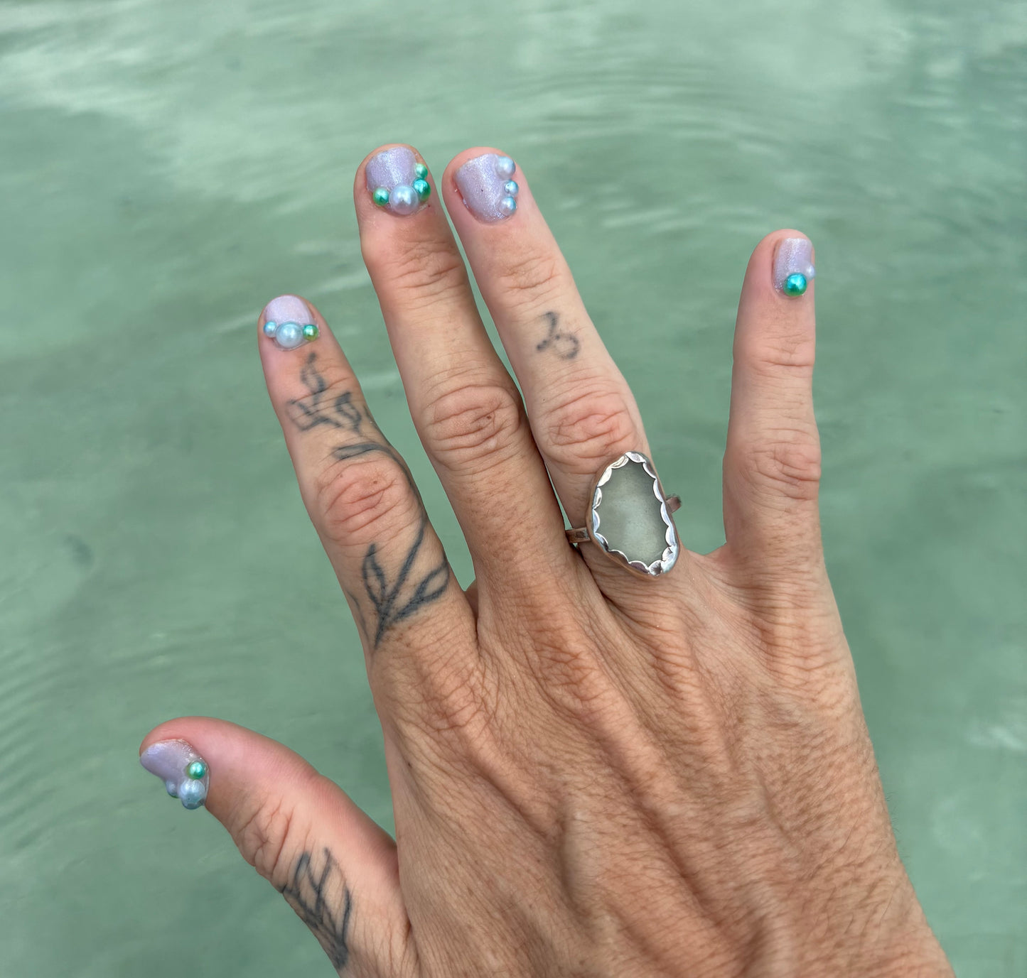 Mermaid Treasure Classic Sea Glass Ring