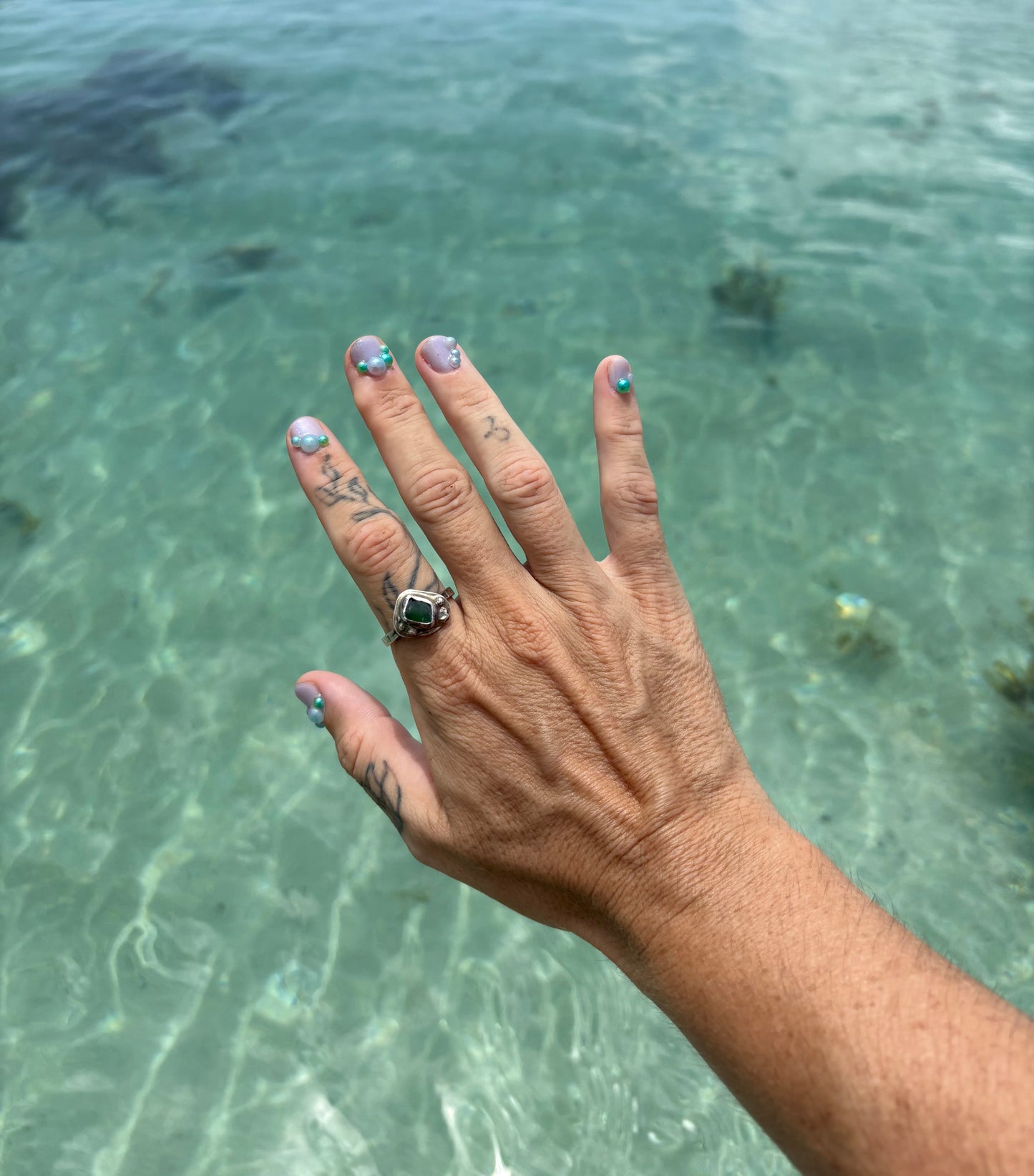 Mermaid Treasure Sea Glass Ring