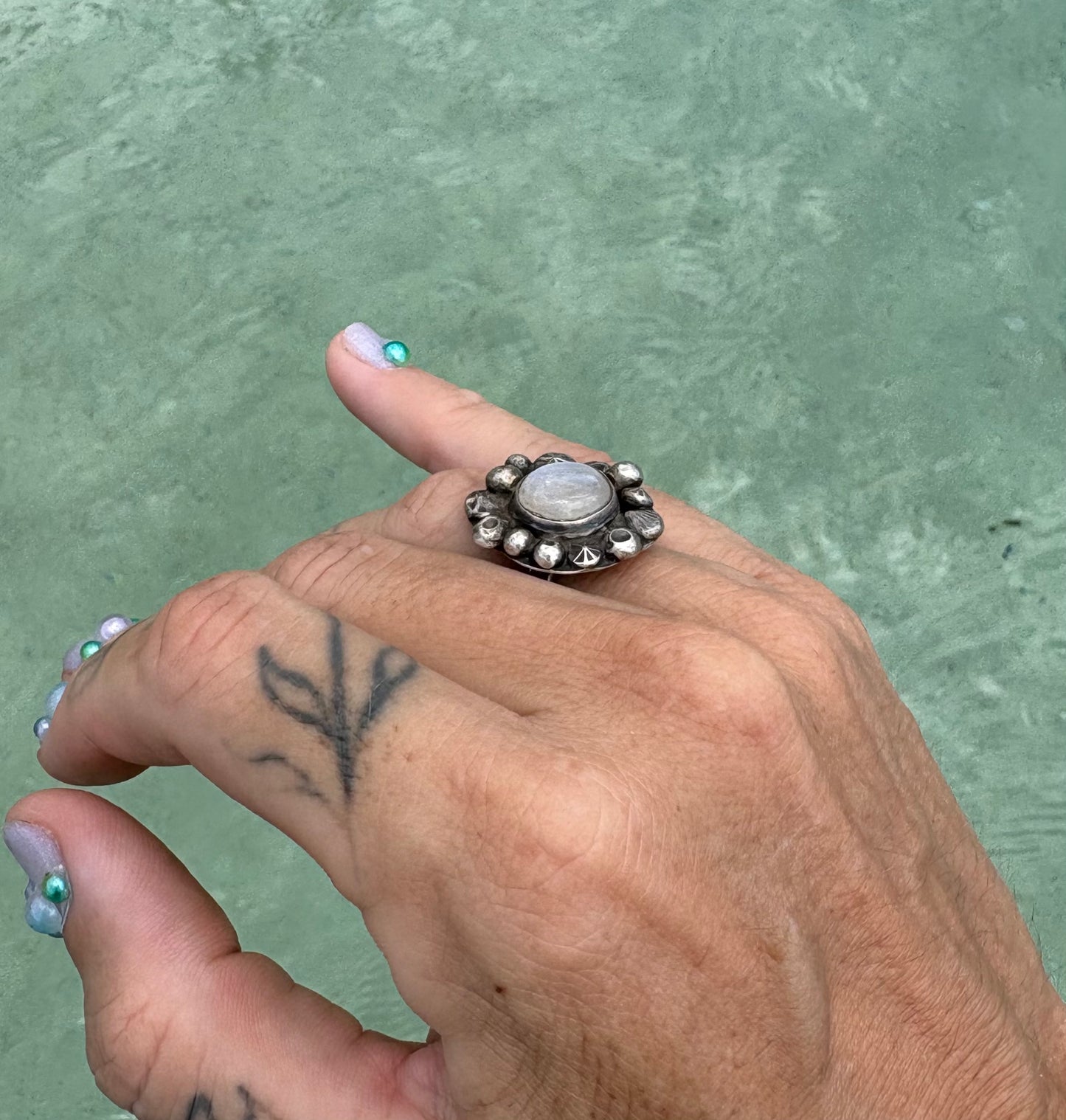 Mermaid Treasure Moonstone Ring