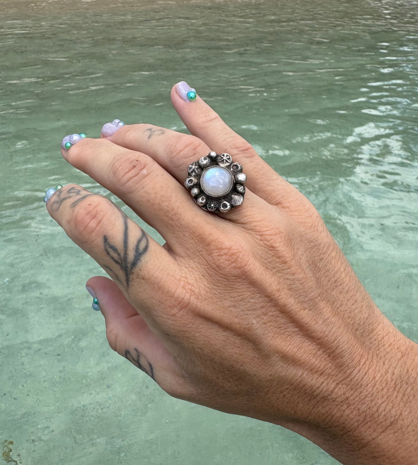 Mermaid Treasure Moonstone Ring