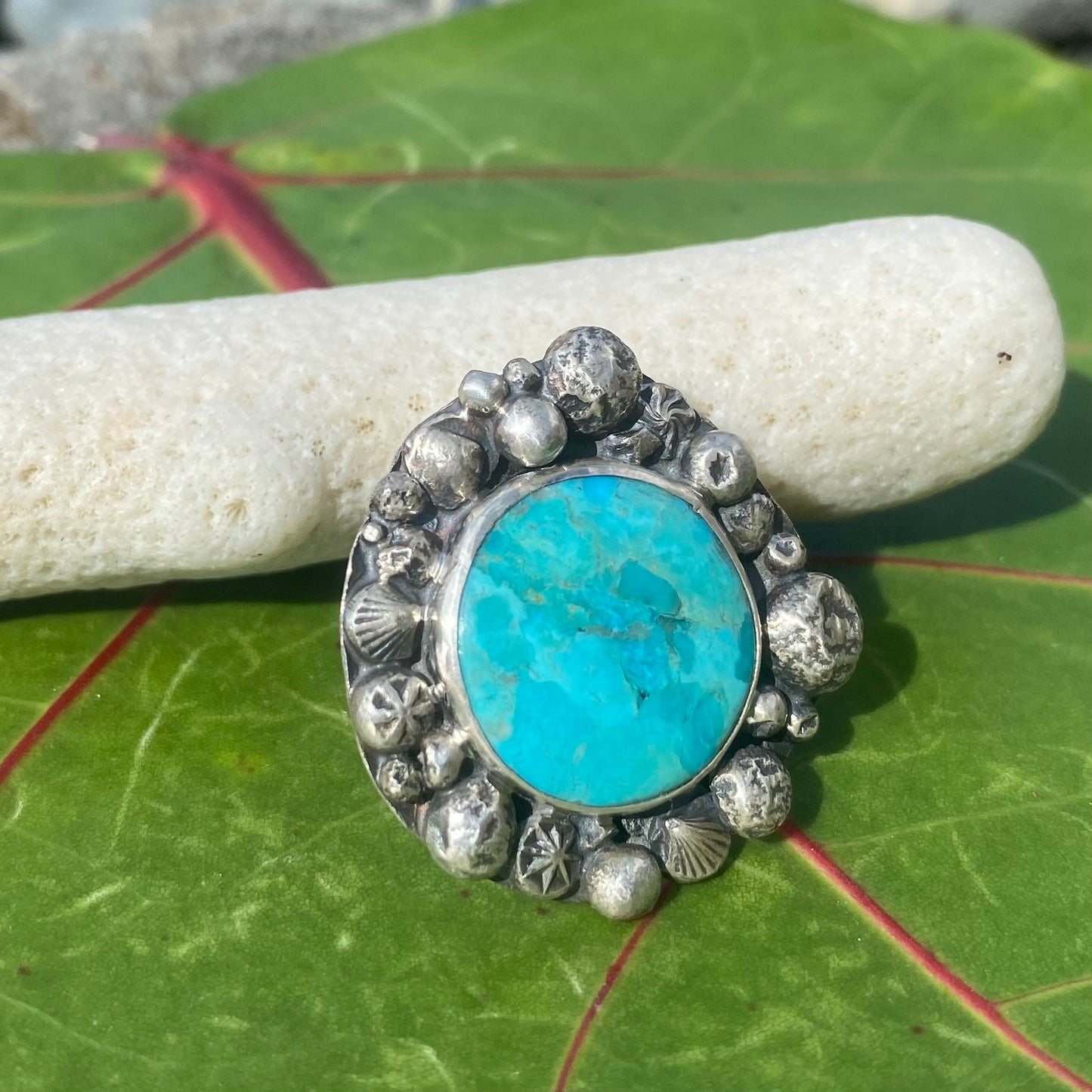 Mermaid Treasure Blue Spiny Oyster Turquoise Signature Ring