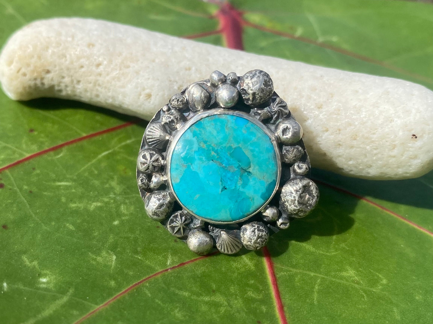 Mermaid Treasure Blue Spiny Oyster Turquoise Signature Ring