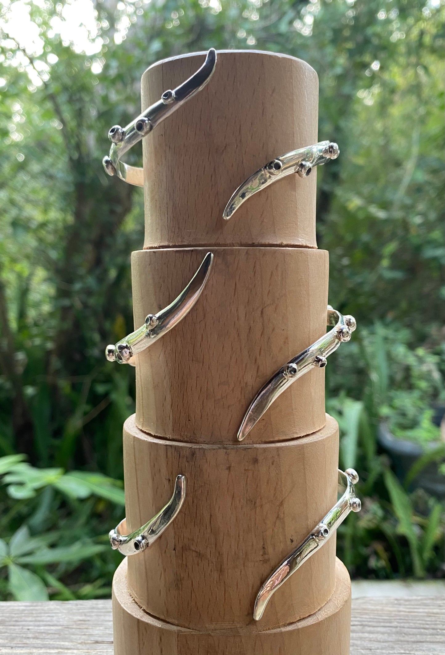 Octopus Tentacle Cuff Sterling Silver Bracelet