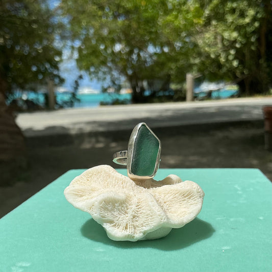 Mermaid Treasure Classic Sea Glass Ring