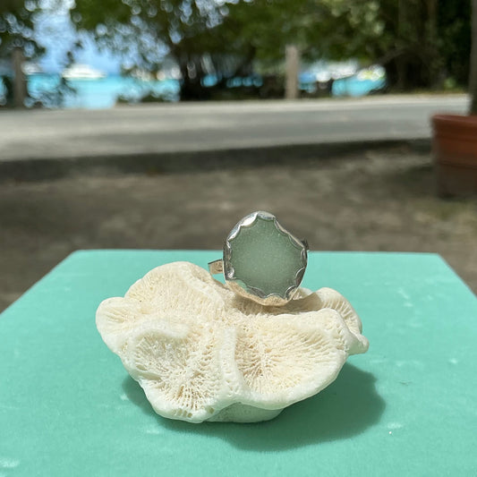 Mermaid Treasure Classic Sea Glass Ring