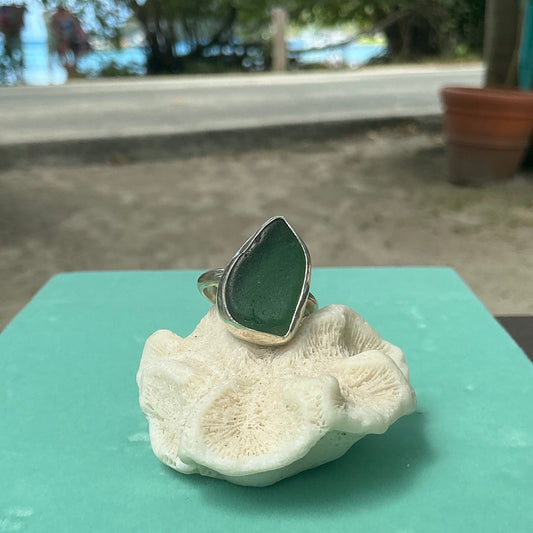 Mermaid Treasure Classic Sea Glass Ring