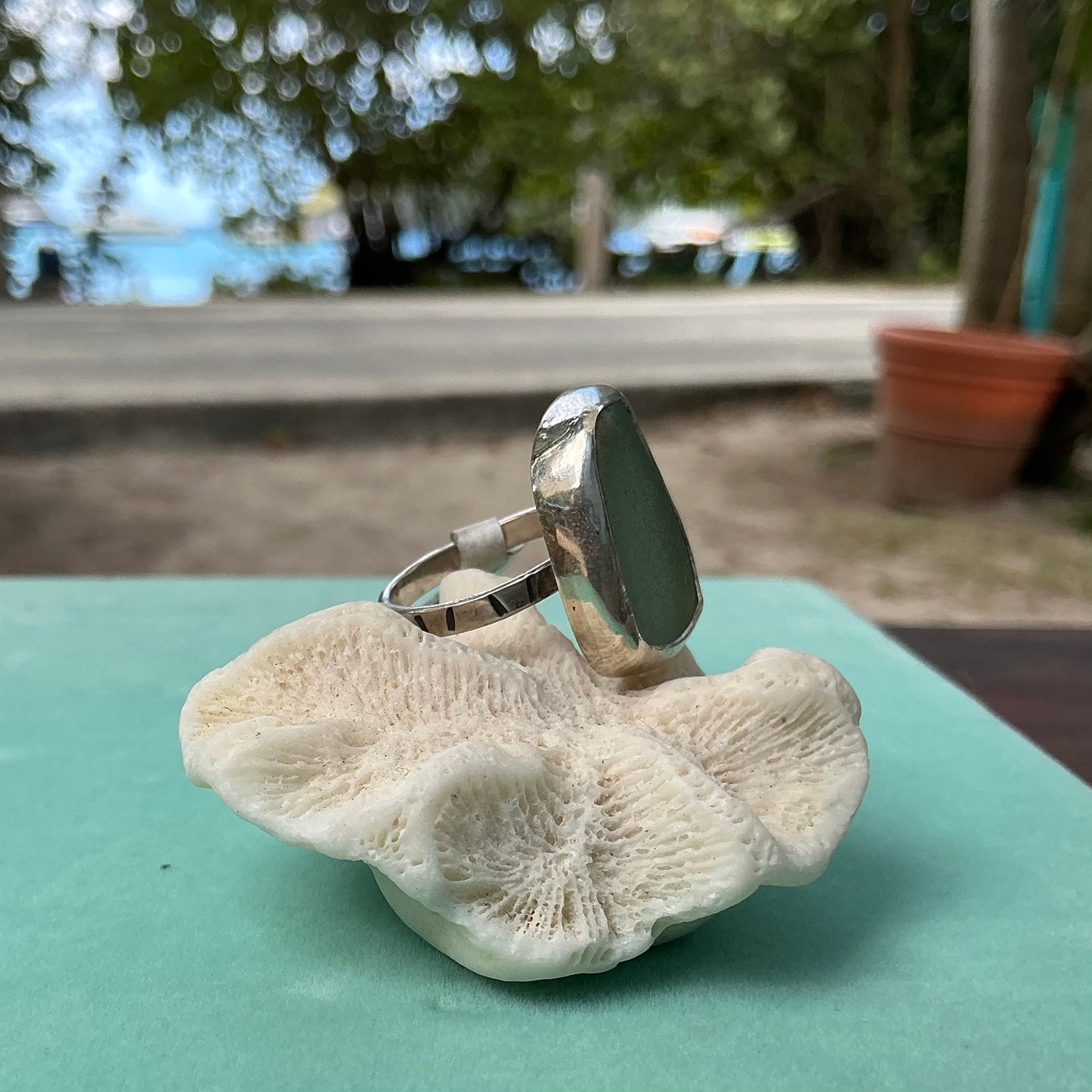 Mermaid Treasure Classic Sea Glass Ring
