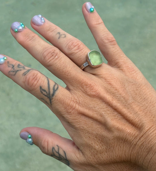 Mermaid Treasure Classic Sea Glass Ring
