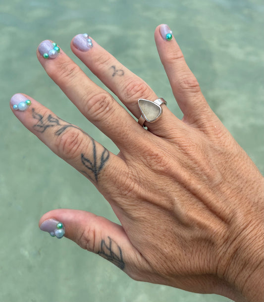 Mermaid Treasure Classic Sea Glass Ring