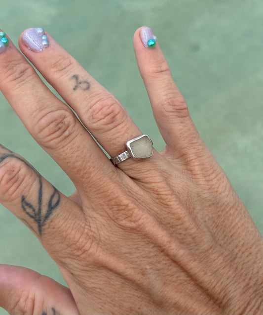 Mermaid Treasure Classic Sea Glass Ring