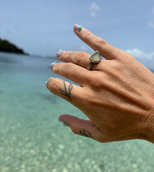 Mermaid Treasure Classic Sea Glass Ring