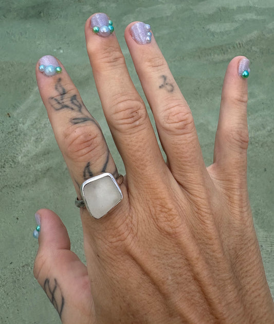 Mermaid Treasure Classic Sea Glass Ring