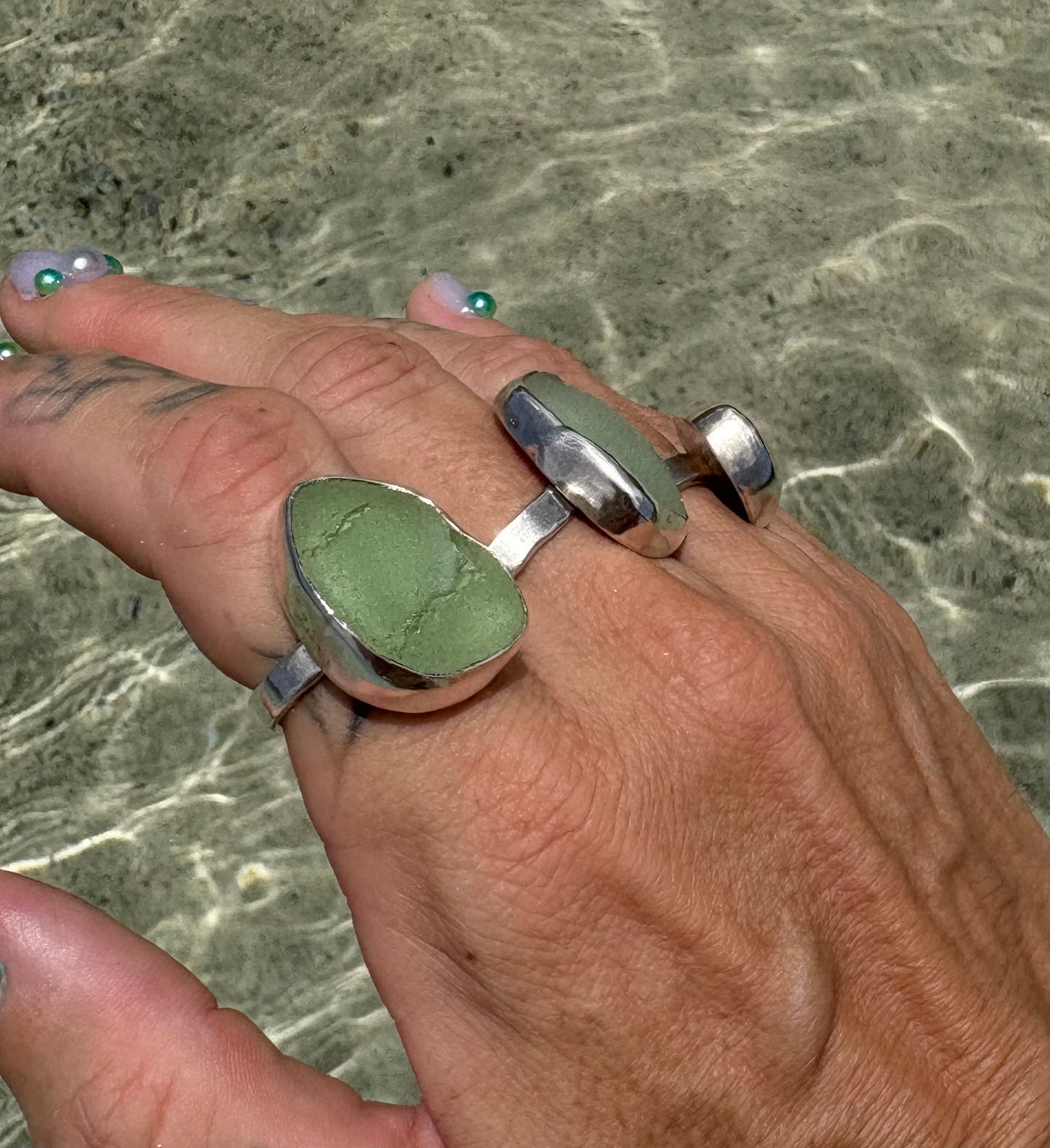 Mermaid Treasure Classic Sea Glass Ring
