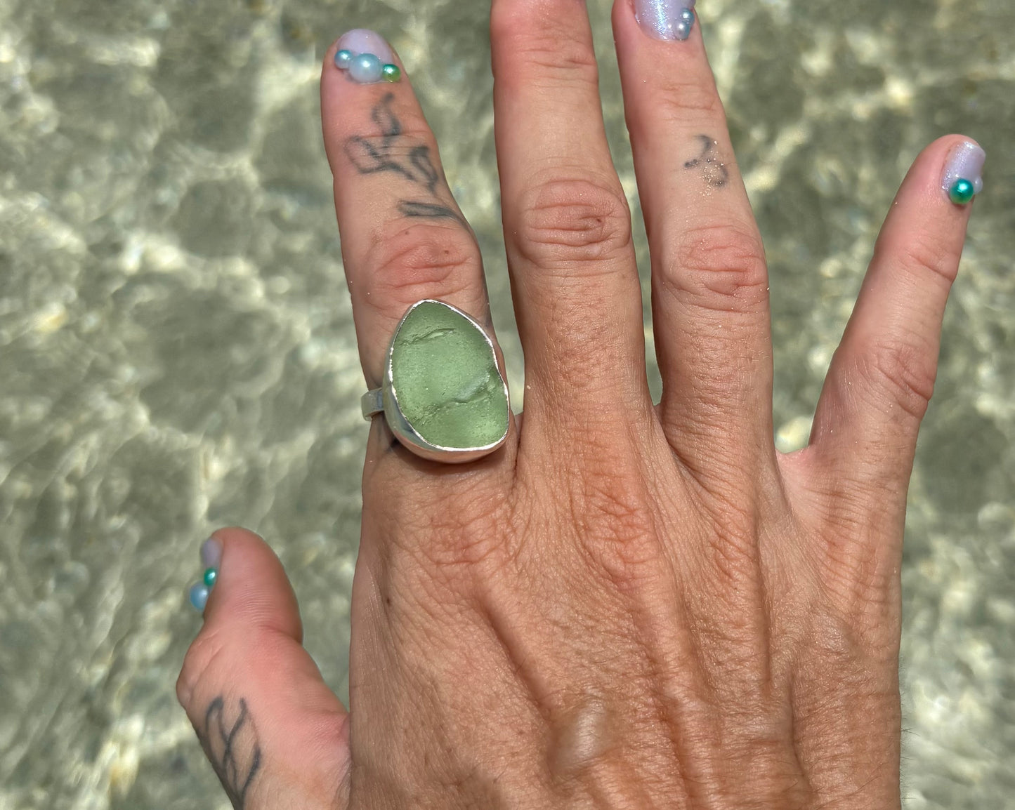 Mermaid Treasure Classic Sea Glass Ring