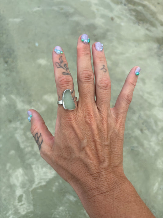 Mermaid Treasure Classic Sea Glass Ring