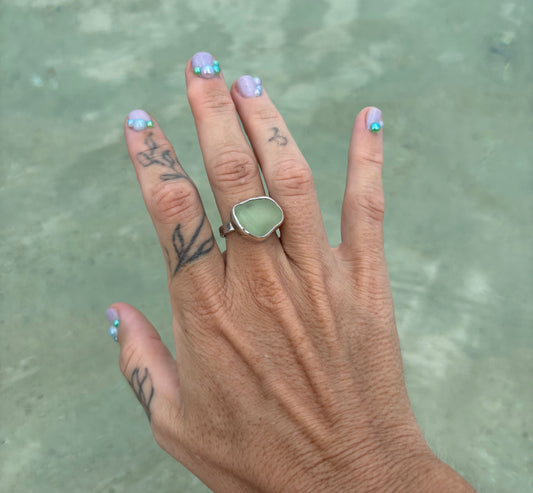Mermaid Treasure Classic Sea Glass Ring