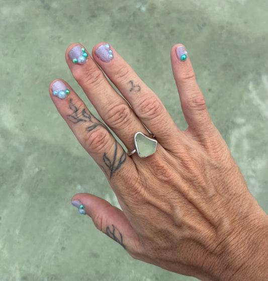 Mermaid Treasure Classic Sea Glass Ring