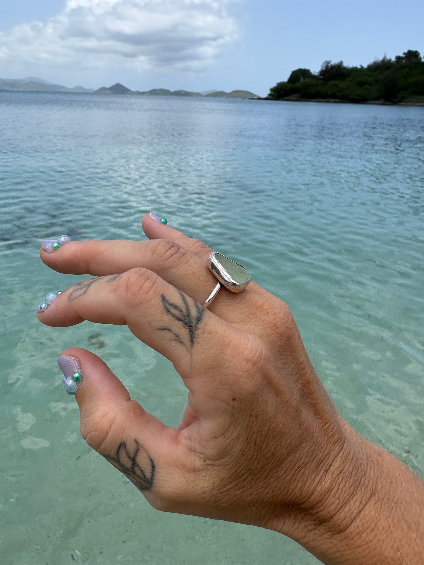 Mermaid Treasure Classic Sea Glass Ring