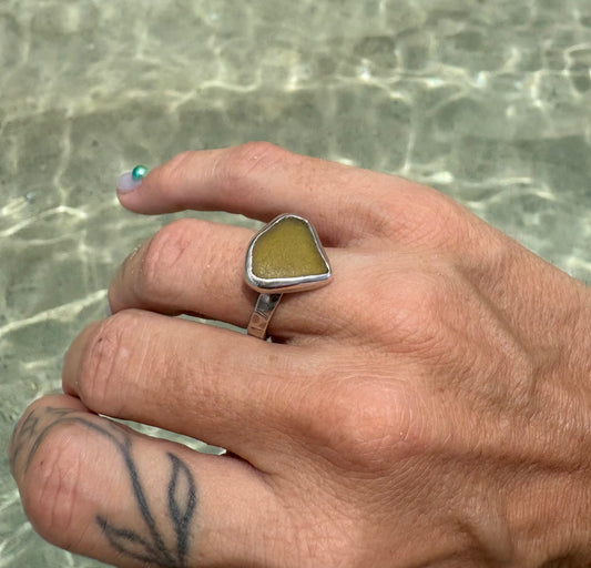 Mermaid Treasure Classic Sea Glass Ring