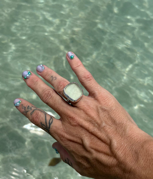 Mermaid Treasure Classic Sea Glass Ring