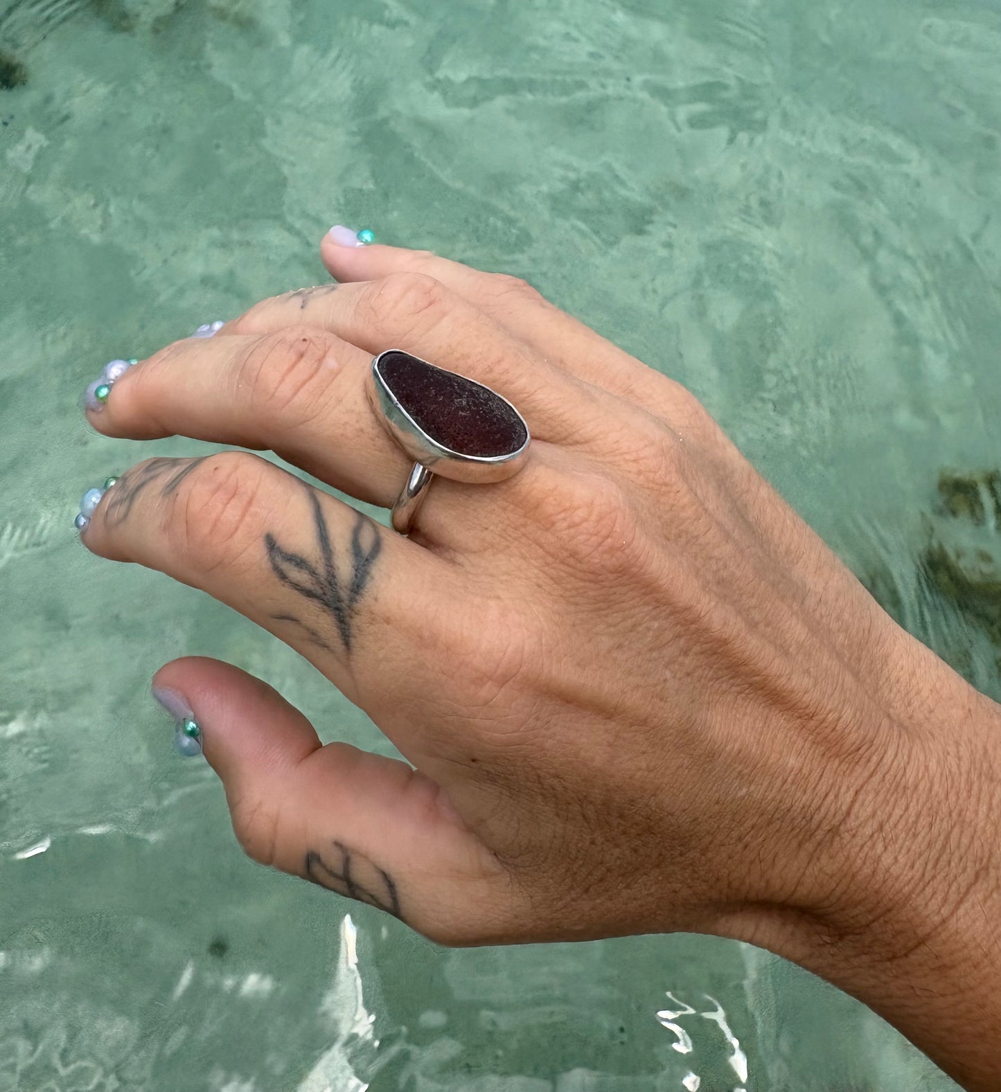 Mermaid Treasure Classic Sea Glass Ring