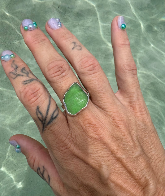 Mermaid Treasure Classic Sea Glass Ring