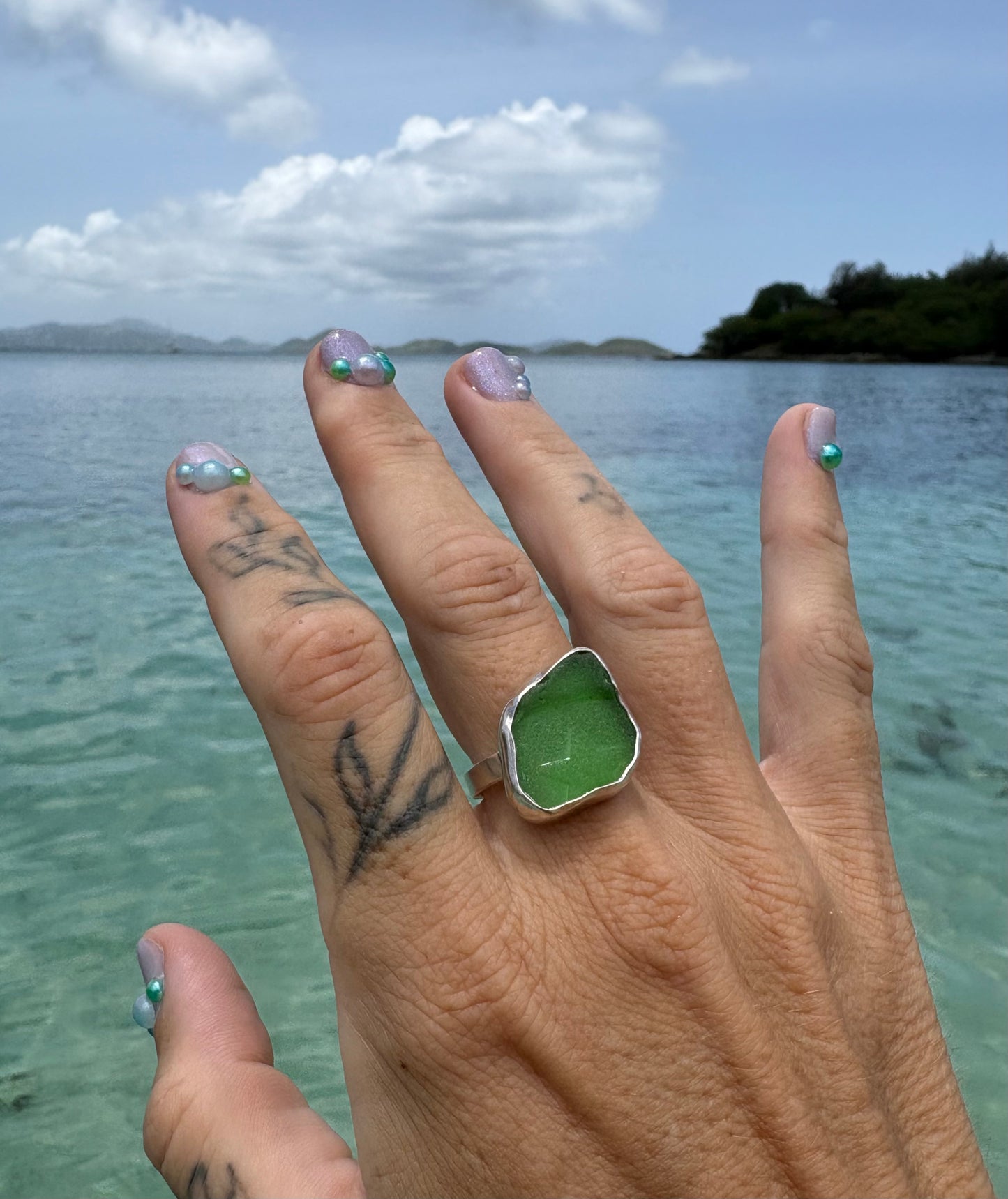 Mermaid Treasure Classic Sea Glass Ring