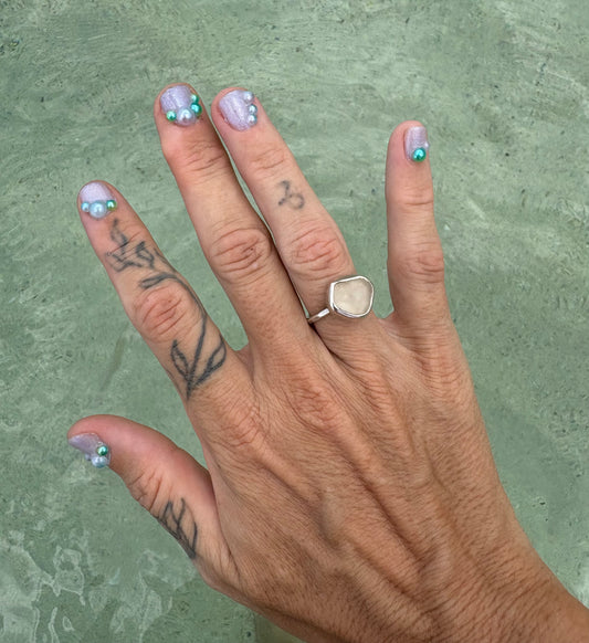Mermaid Treasure Classic Sea Glass Ring