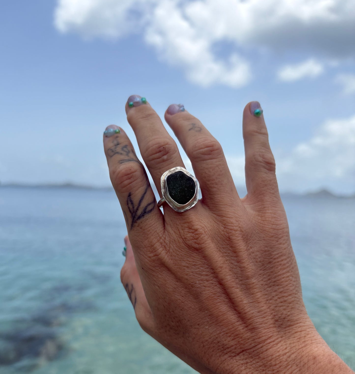 Mermaid Treasure Classic Sea Glass Ring