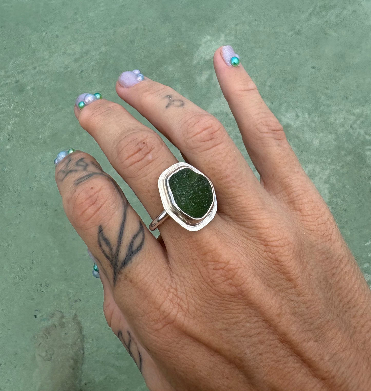 Mermaid Treasure Classic Sea Glass Ring