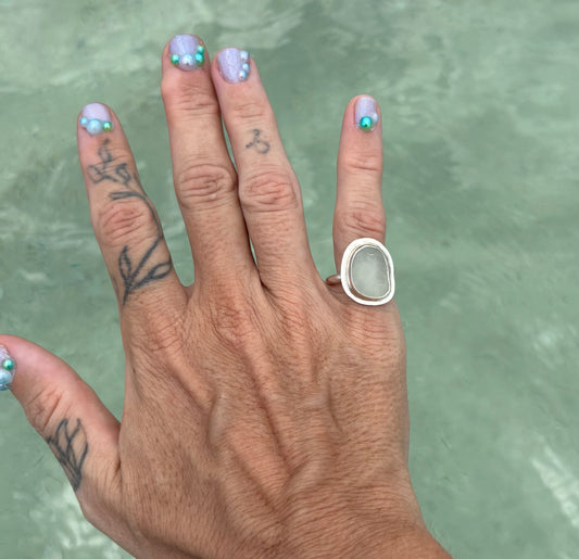 Mermaid Treasure Classic Sea Glass Ring