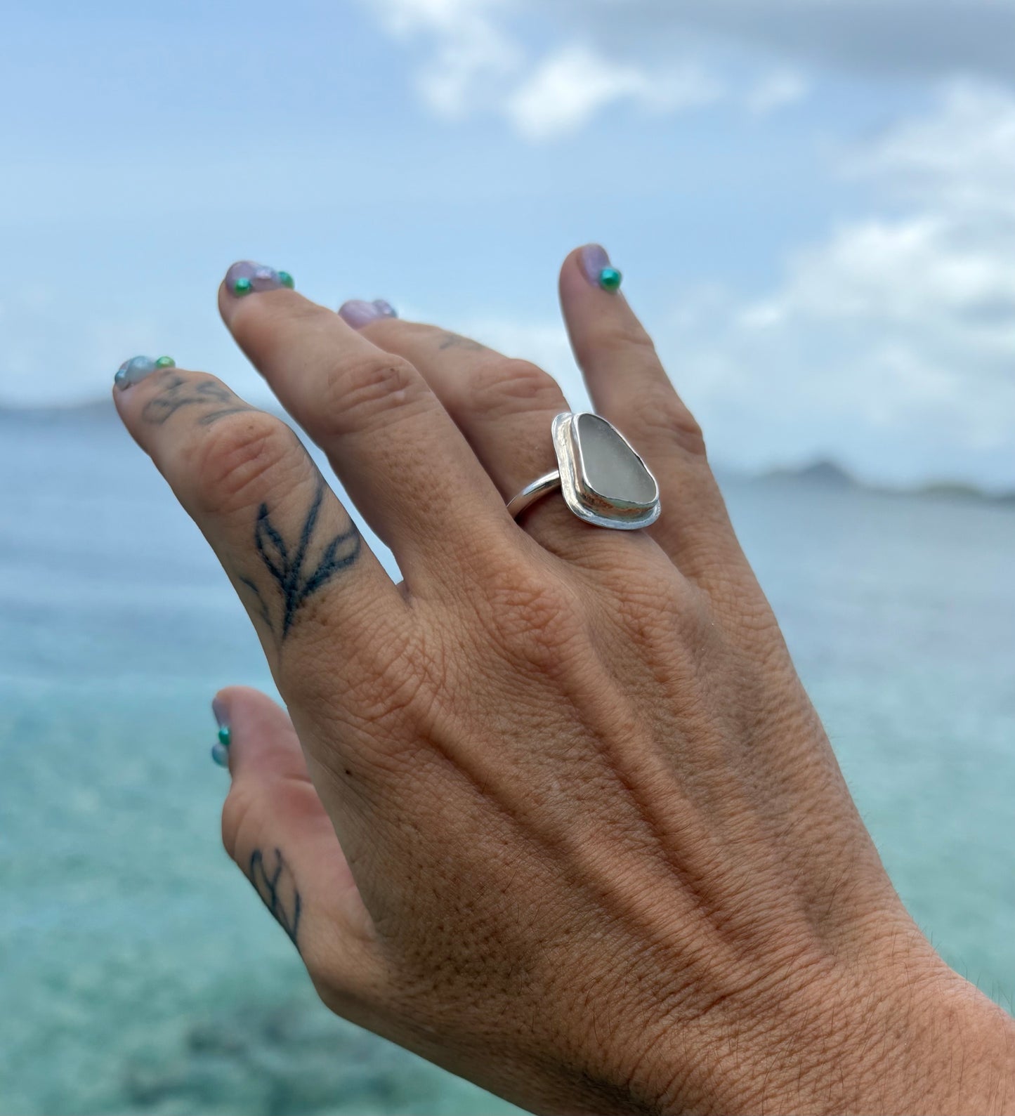 Mermaid Treasure Classic Sea Glass Ring