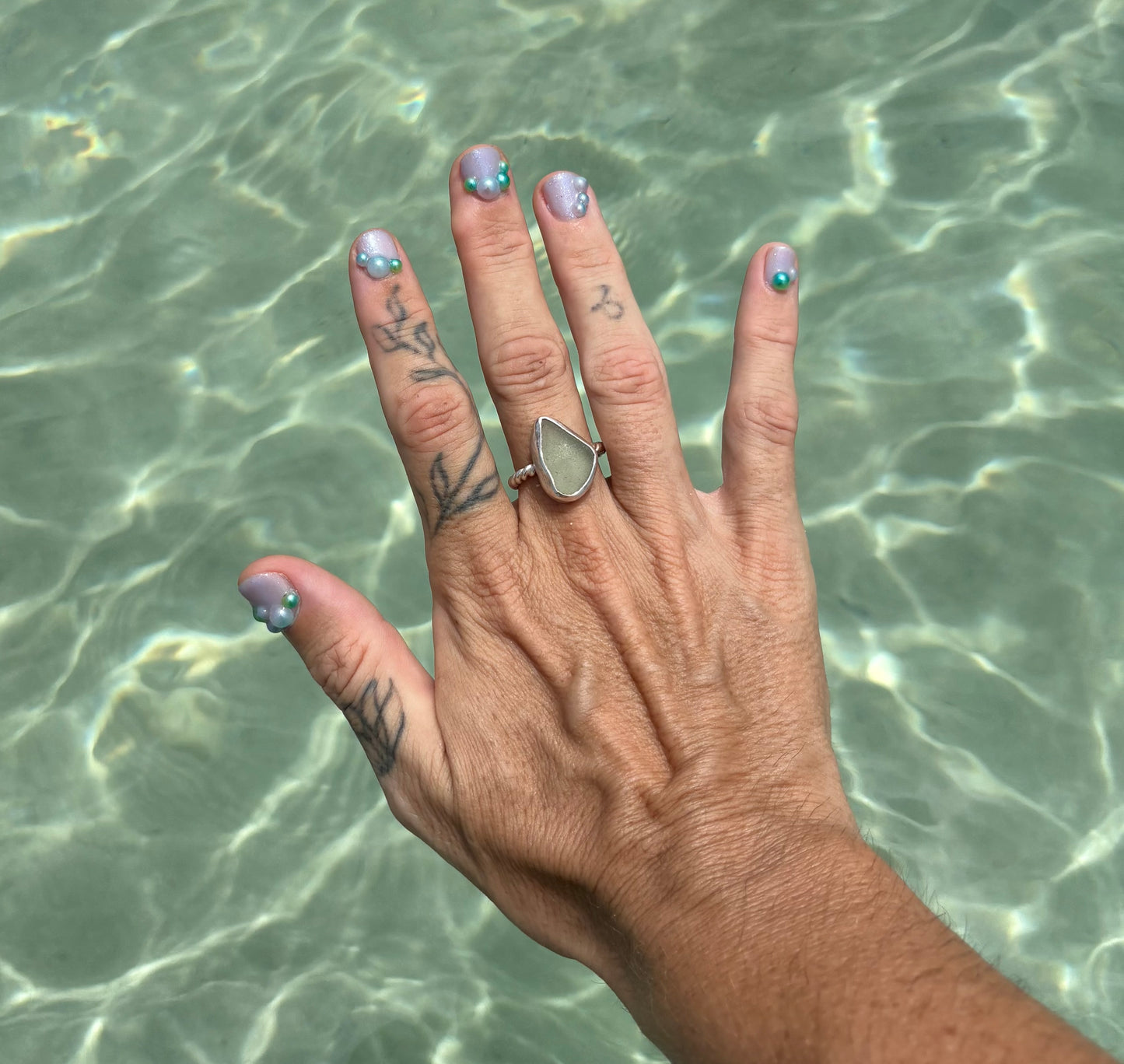 Mermaid Treasure Classic Sea Glass Ring