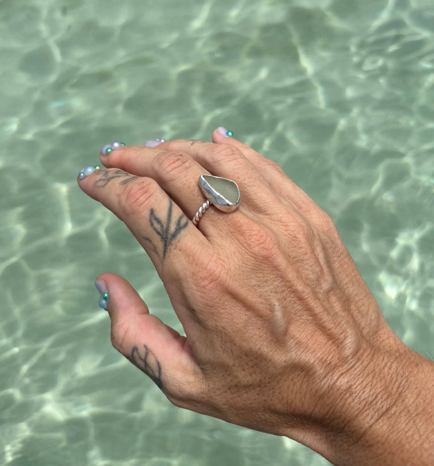 Mermaid Treasure Classic Sea Glass Ring