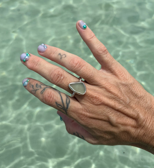 Mermaid Treasure Classic Sea Glass Ring