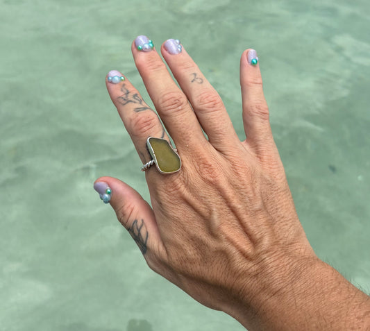 Mermaid Treasure Classic Sea Glass Ring