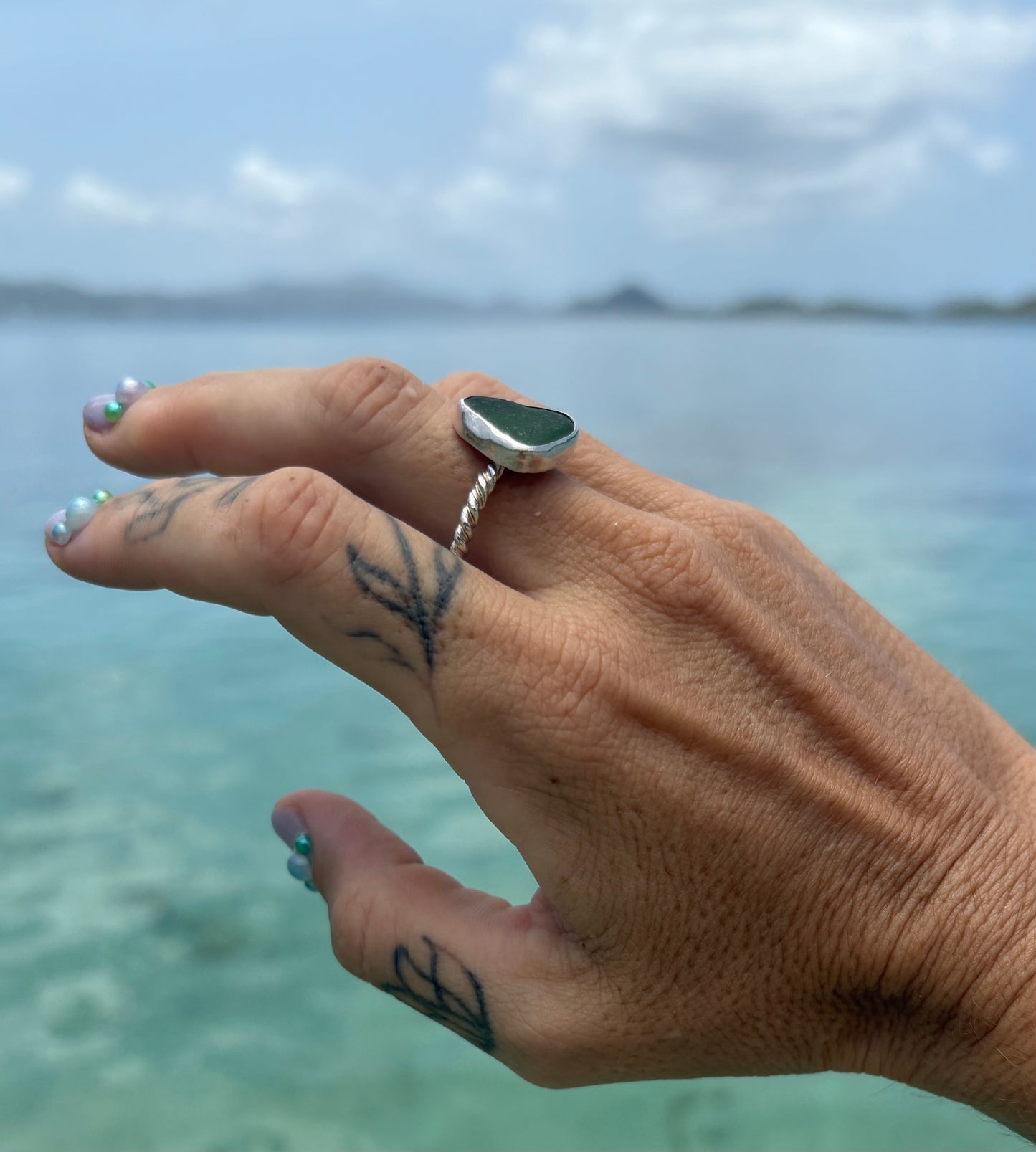 Mermaid Treasure Classic Sea Glass Ring
