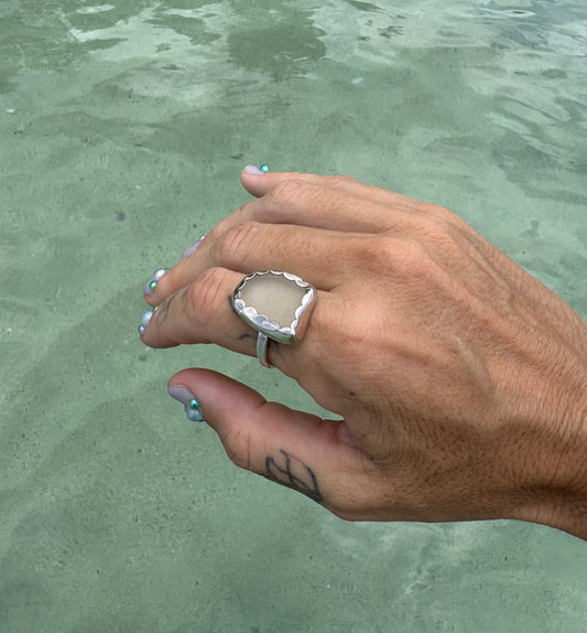 Mermaid Treasure Classic Sea Glass Ring