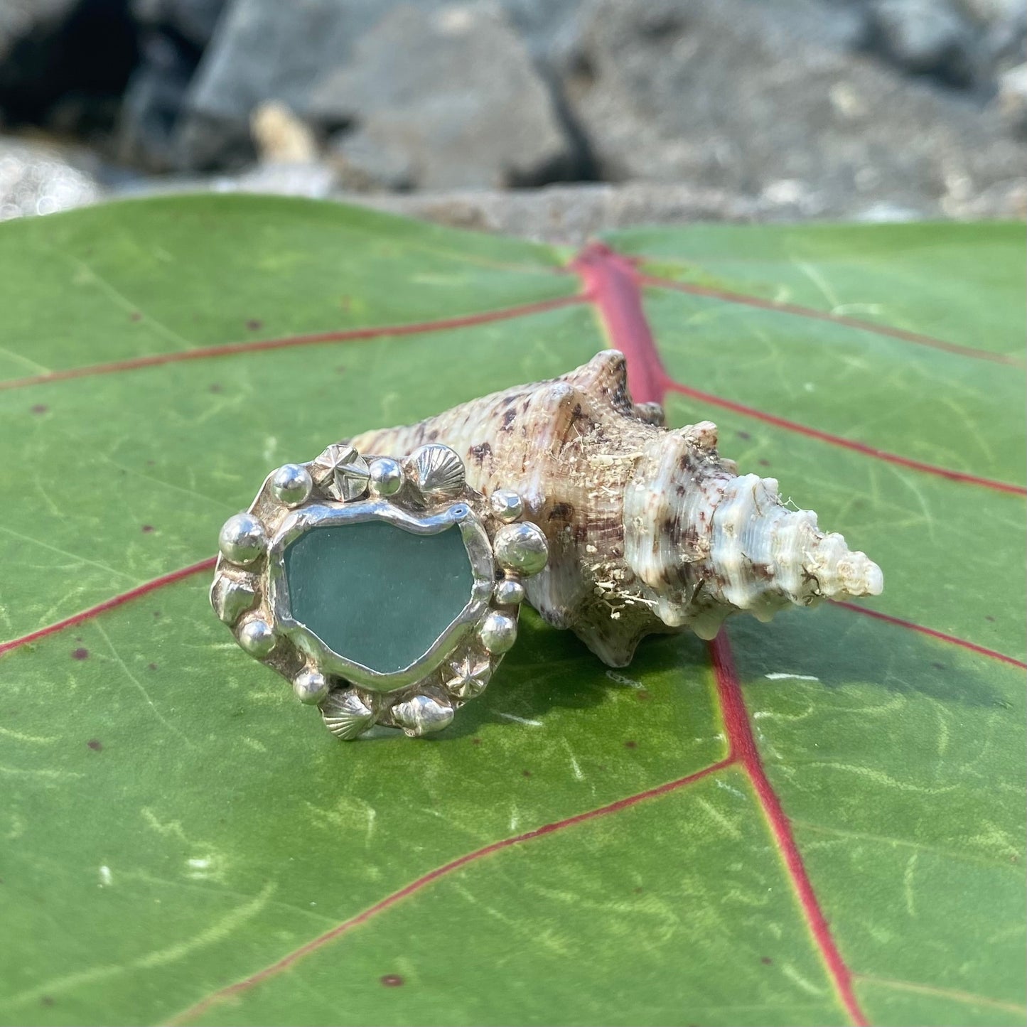 Mermaid Treasure Small Sea Glass Ring