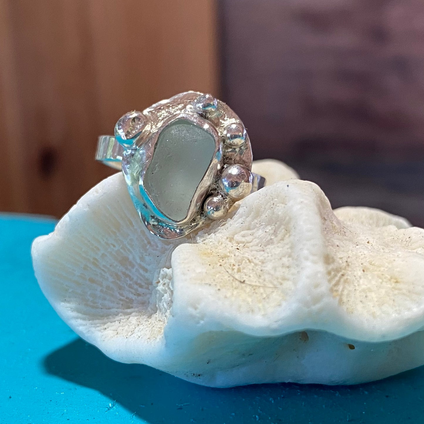 Mermaid Treasure Small Sea Glass Ring