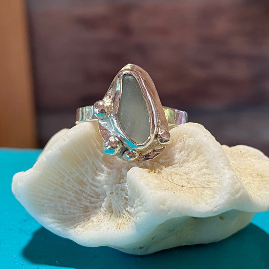 Mermaid Treasure Small Sea Glass Ring