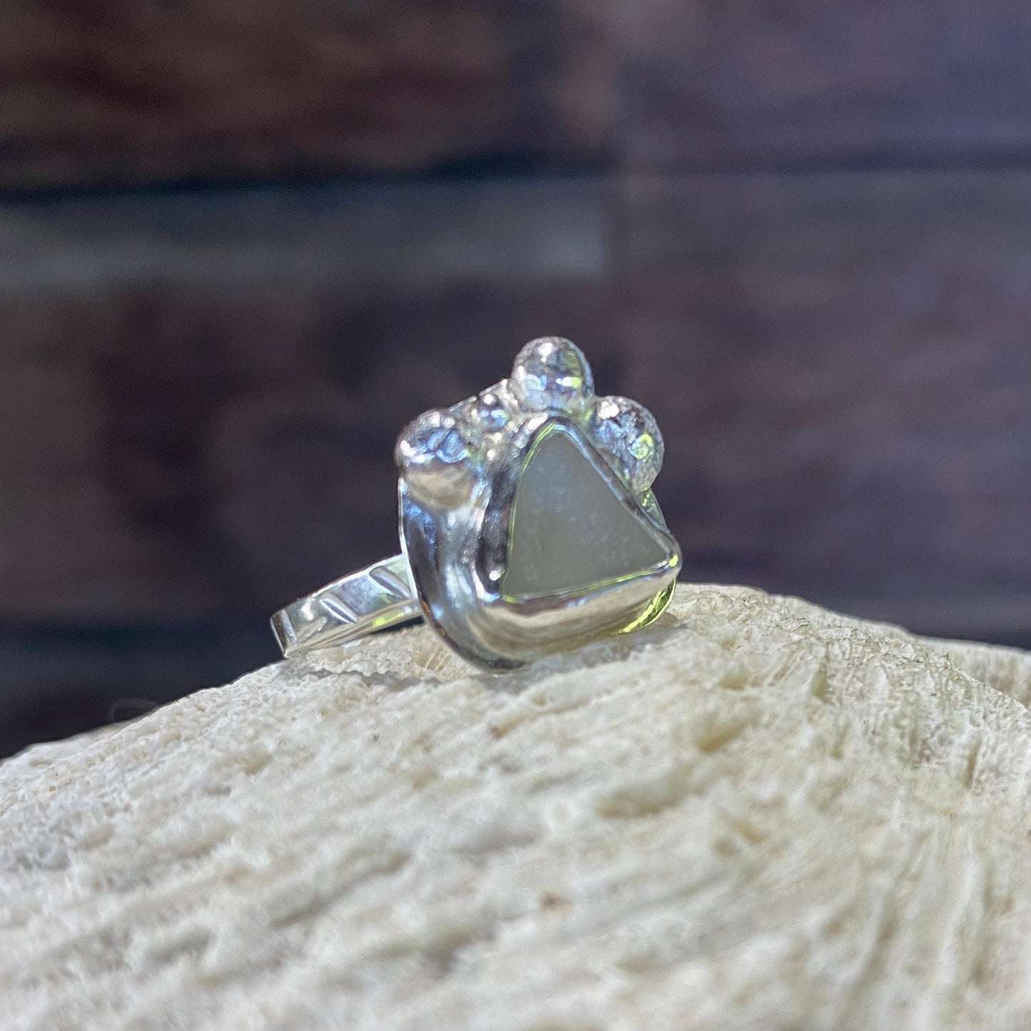 Mermaid Treasure Small Sea Glass Ring