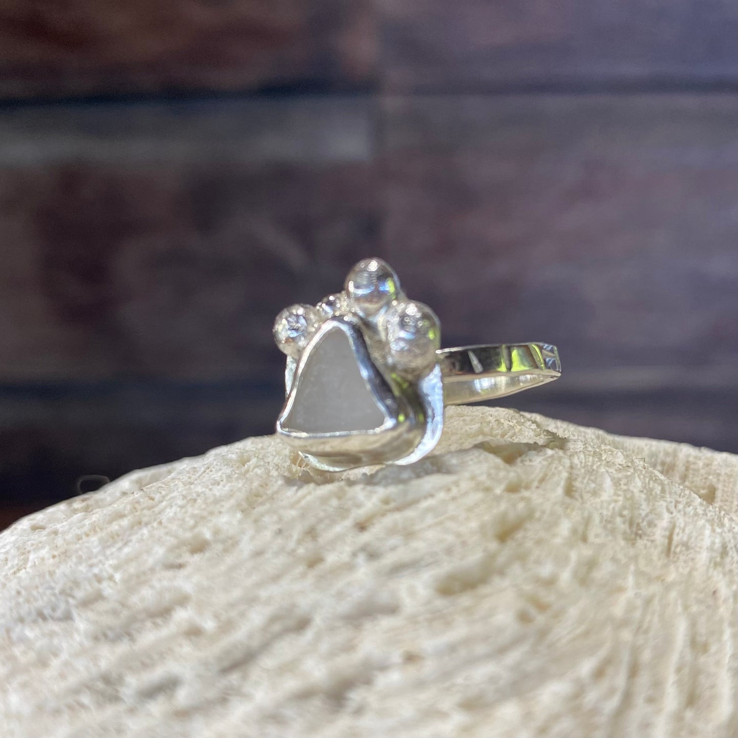Mermaid Treasure Small Sea Glass Ring