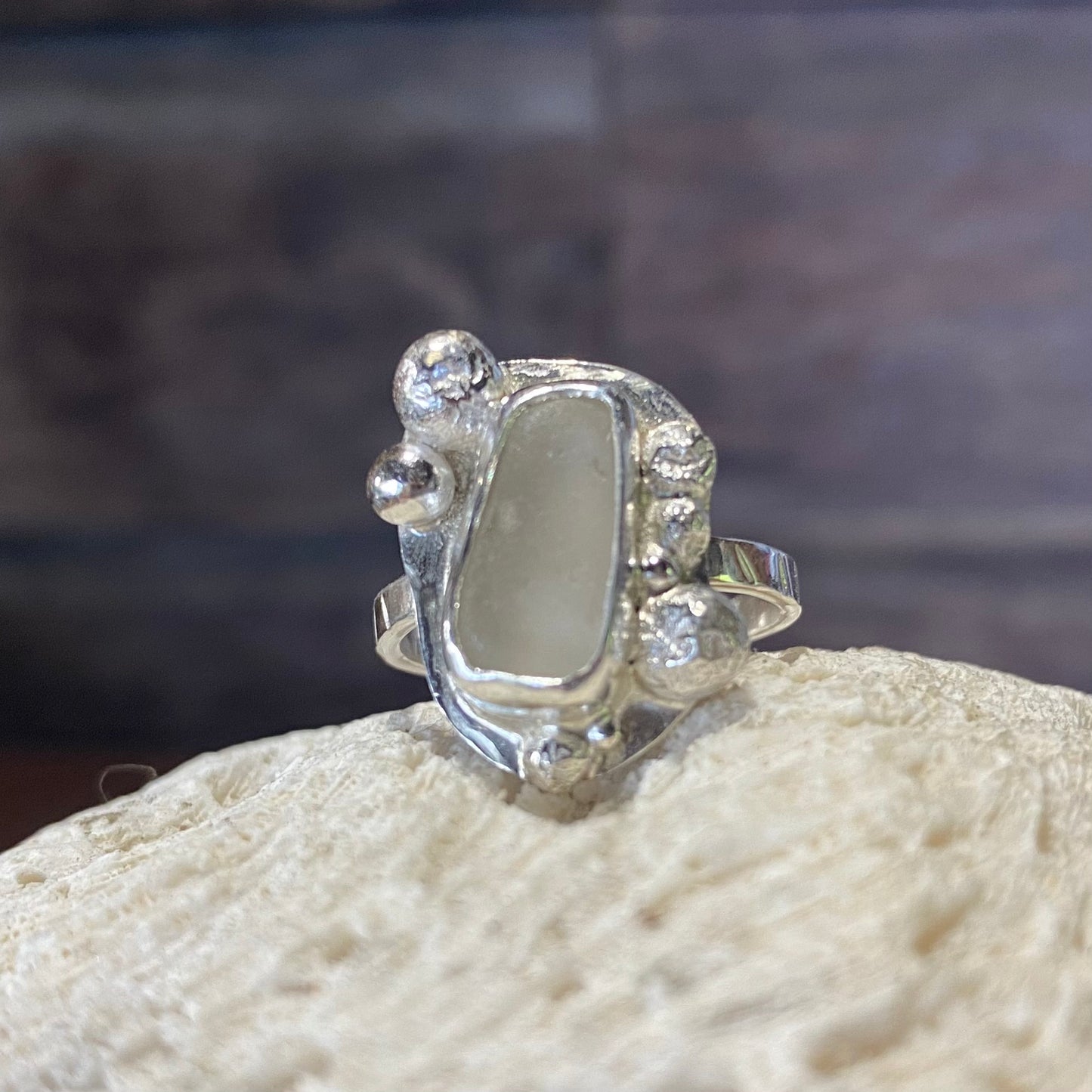 Mermaid Treasure Small Signature Sea Glass Ring
