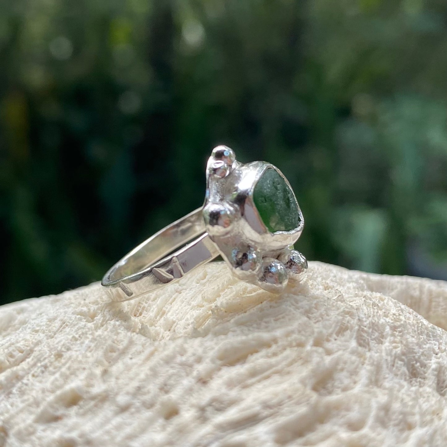 Mermaid Treasure Small Sea Glass Ring