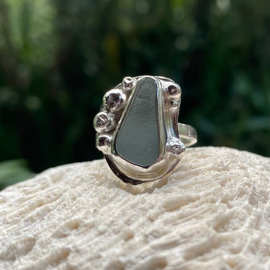 Mermaid Treasure Small Signature Sea Glass Ring