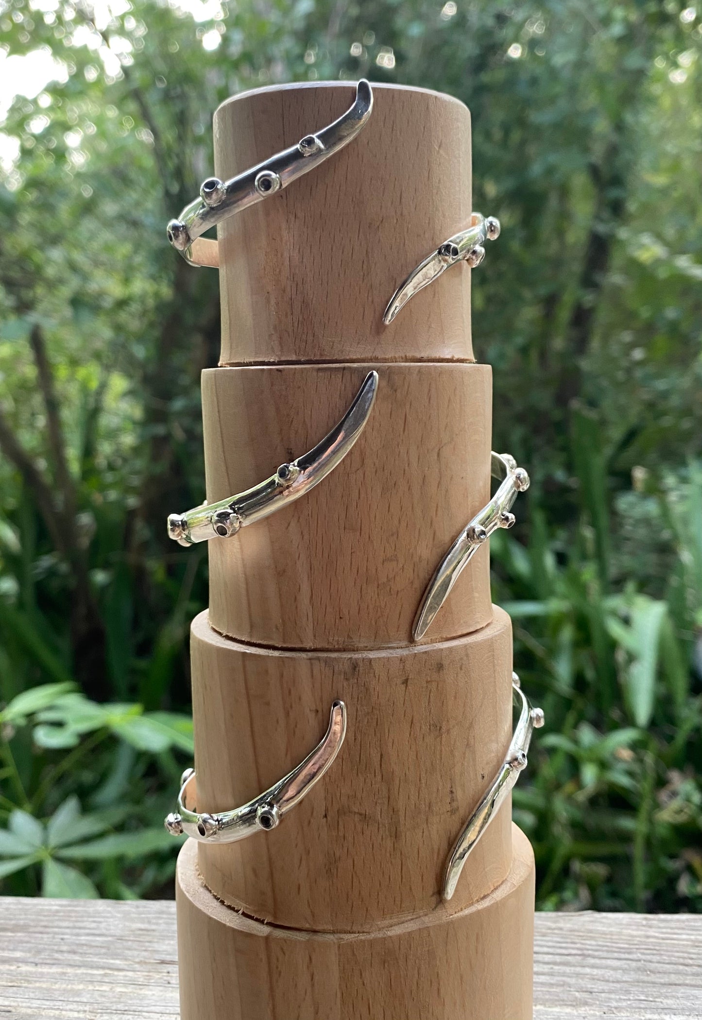 Octopus Tentacle Cuff Sterling Silver Bracelet